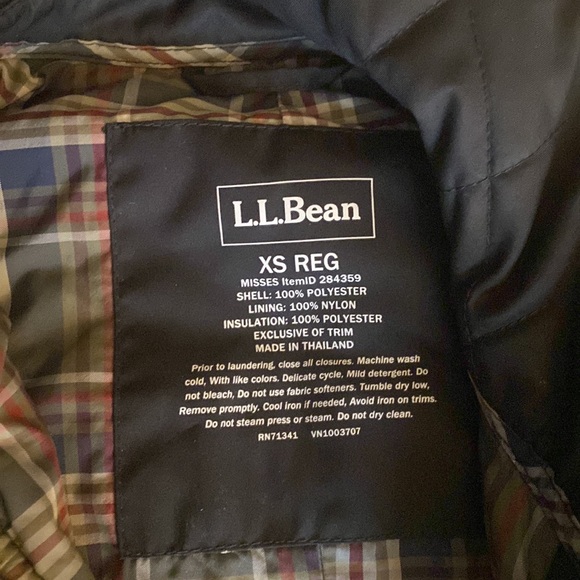 LL Bean Quilted Riding Jacket - Picture 2 of 6